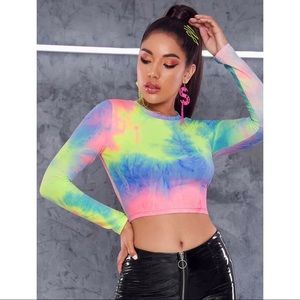 Sexy Tie Dye Crop Top
